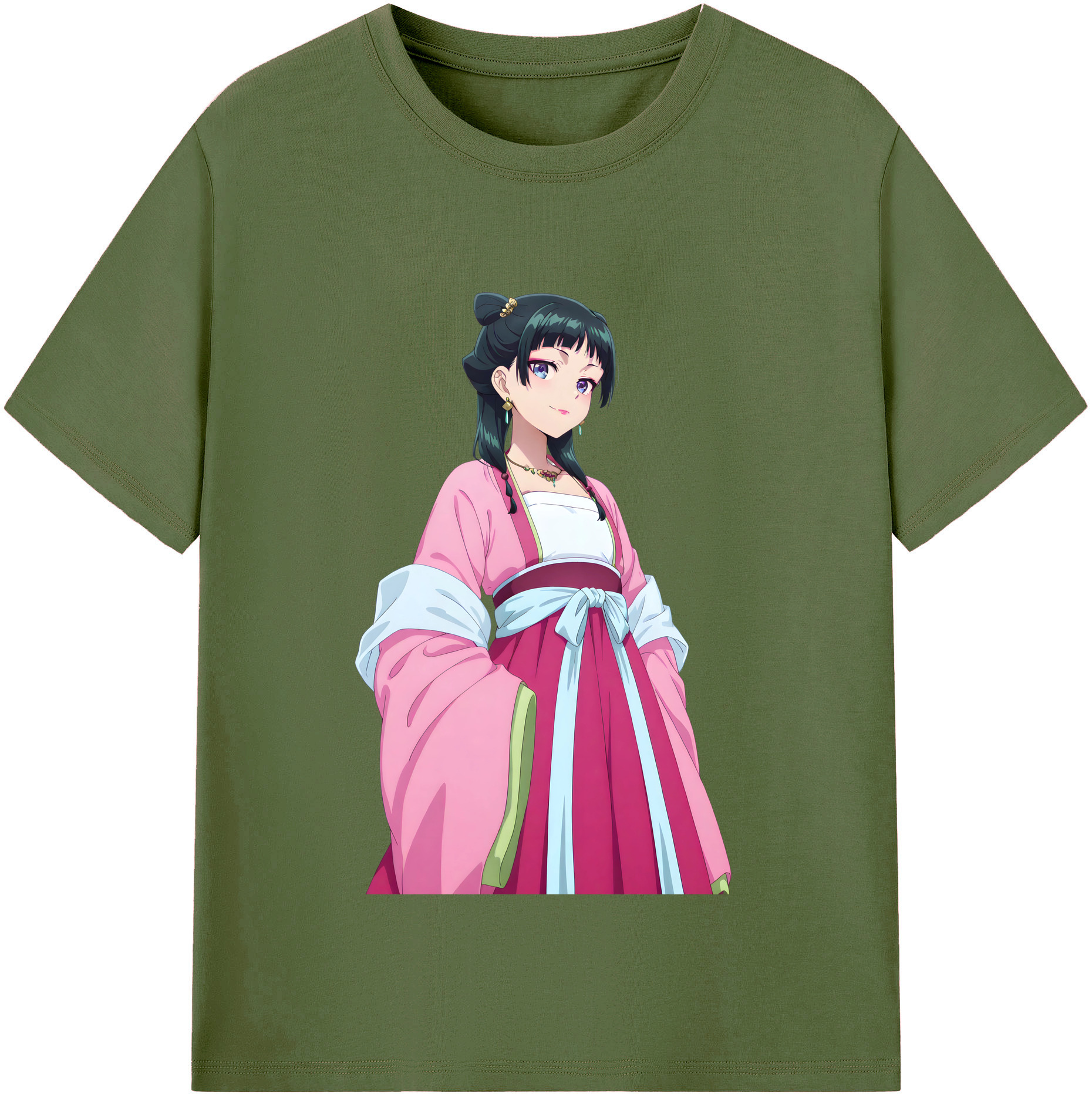 （画像用） 薬屋のひとりごと The Apothecary Diaries 綿100％半袖Tシャツ（フロントプリント）
